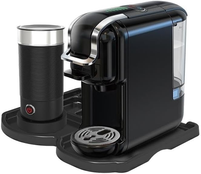 Multi-Capsule Coffee Maker, Hot/Cold Coffee Maker, Milk, ESE Pod Ground Coffee, Cafeteria, 19 Bar, 5 in 1 (Color : H2B M1A Tray BK, Size : CHINA_US)
