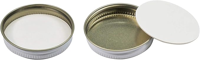 Pinnacle Mercantile 2 oz Glass Jars Containers Spice Straight Sided with White Metal Lids 48 ct case