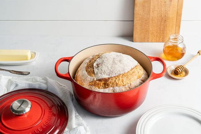 Le Creuset Enameled Cast Iron Signature Round Dutch Oven, 7.25 qt., Cerise