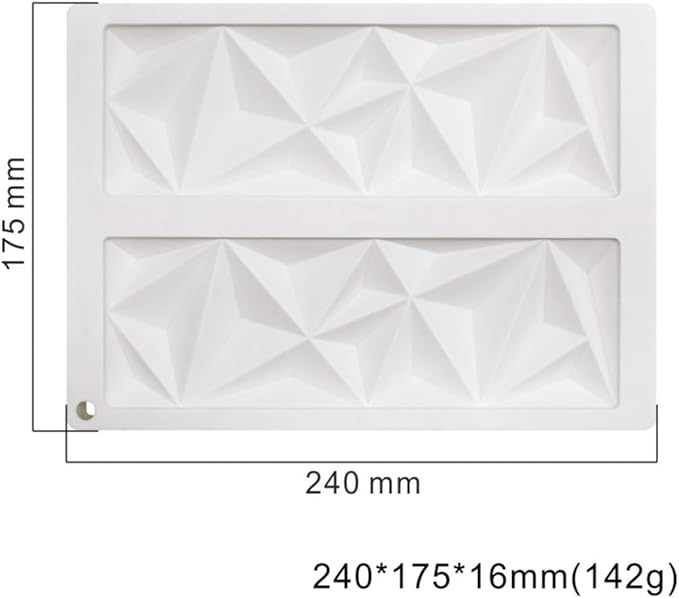 mostsom Silicone Molds Baking Mold for Mousse Cake, Silicone Mold for Chocolate, French Dessert Mold for Pastry Chocolate, Reusable Non-Stick Easy Release Baking Molds (F_ Rectangle)