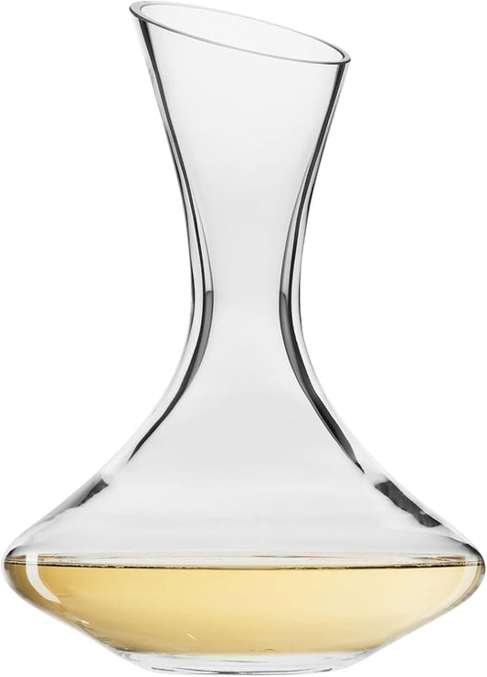 Krosno Handmade Decanter Wine Carafe, 25,4 oz, Ideal Gift for a Special Occasion, Wine Aerator, Crystalline glass, Lead-free, Handwash Only, Made in Europe
