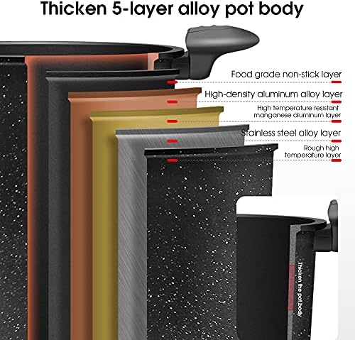 Automatic Multi Cooker, Intelligent Non-Stick Stir-Fry Machine, 360° Rotating Heating Pot Stirrer for Cooking, Compact Design for Outdoor Use