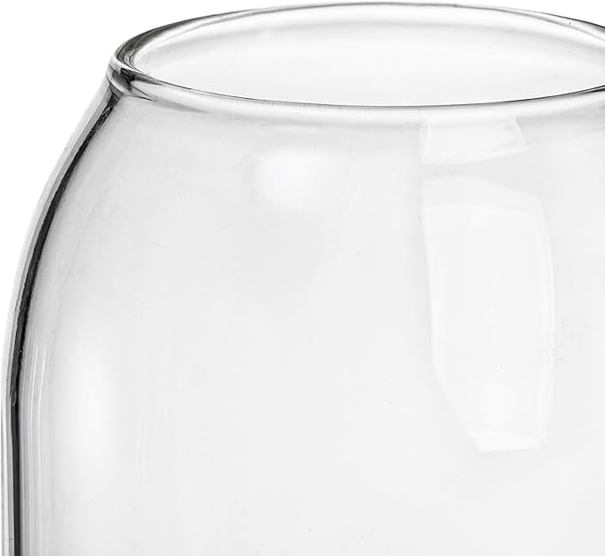 Suwimut 3 Pack Glass Storage Jar with Ball Cork Lid, Clear Glass Canisters with Cork Ball, Cute Decorative Round Glass Bottles with Airtight Wooden Lid for Spice, Sugar, Salt, Tea, Nuts, Coffee Beans