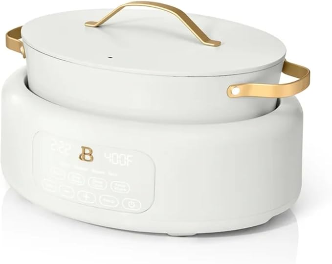 10 in 1 6 Qt Electric Multi-Cooker White Icing by Drew Barrymore