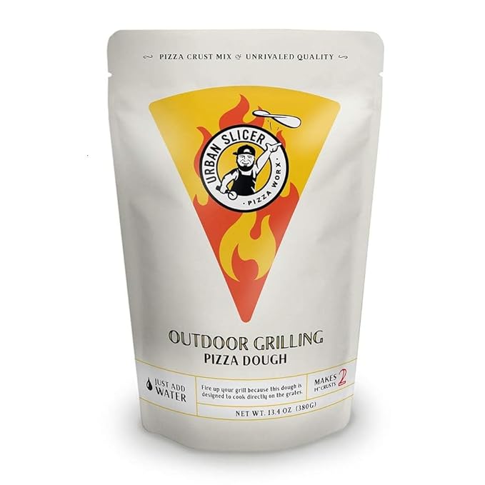 Urban Slicer Pizza Worx, Outdoor Grilling Pizza Dough Mix, Make-At-Home Dough Kit, Crispy Thin Crust, 13.4 oz Bag, Makes 2 Crusts