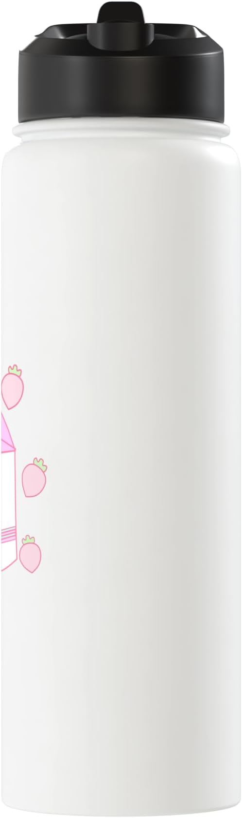 indie pink Aesthetic pastel anime Japanese strawberry Milk Stainless Steel Insulated Water Bottle
