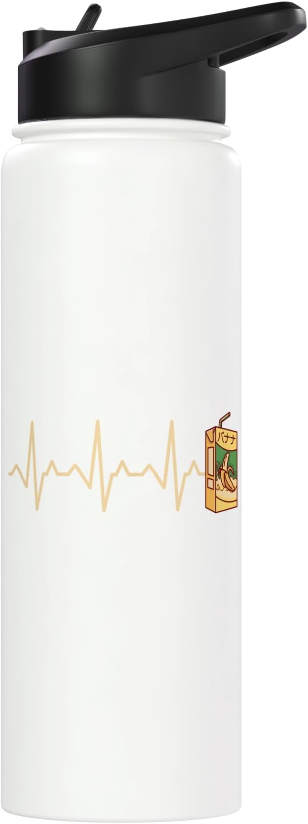 Heartbeat Banana Milk Carton Stainless Steel Insulated Water Bottle