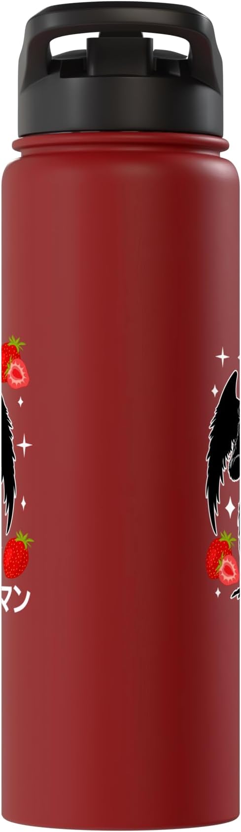 Mothman Kawaii Strawberry Milk Shake Carton Stainless Steel Insulated Water Bottle