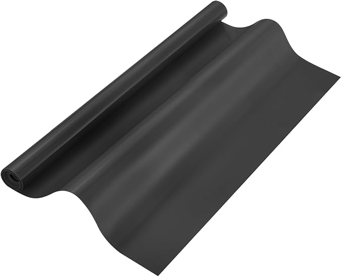 uxcell 15.7IN x 3.9FT Silicone Baking Mat Rolls, Heat Resistant Baking Mats, Non-Stick Pastry Mats, Non-Slip Countertop Mats, Refrigerator Liners Black