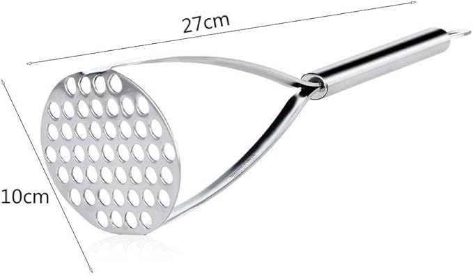 Potato Masher,Heavy Duty Stainless Steel kitchen Steel Potato Masher,Mashed Potatoes, Vegetables and Fruits.