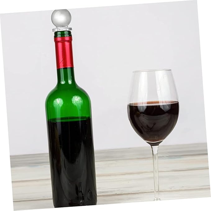 STOBAZA 24pcs Glass Ball Stoppers Wine Bottle Stopper Ball Wine for Liquors Keeper Tumblers Bulk