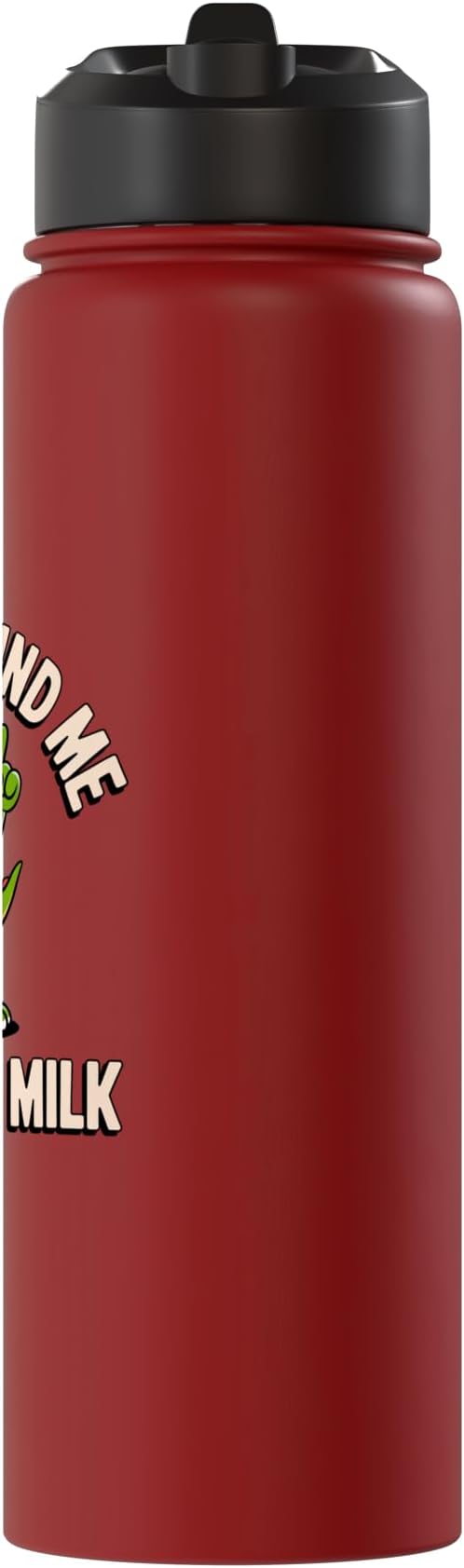 Please Remind Me To Get The Milk Funny Dinosaur Stainless Steel Insulated Water Bottle