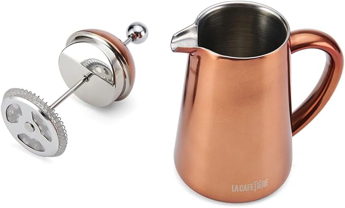La Cafetière Havana Copper Stainless Steel Double Walled Cafetière, Three Cup, Gift Boxed