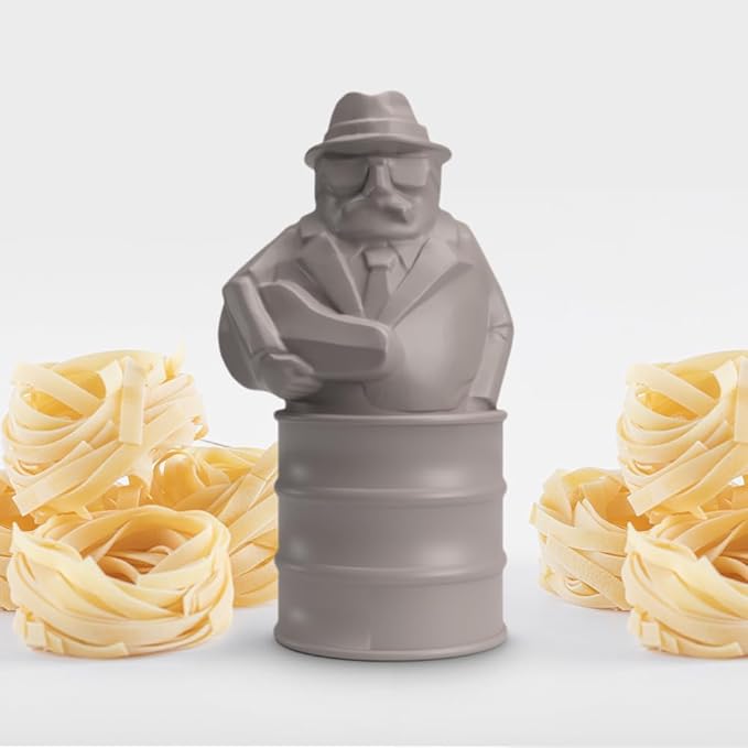 Al Dente Taupe - The Singing Floating Pasta Timer: Will Sing Different Tunes When Pasta is Ready at 3, 7, 9, and 11 Minutes, to be Boiled with Any Pasta in The Pot, Floats in Cold & Hot Boiling Water