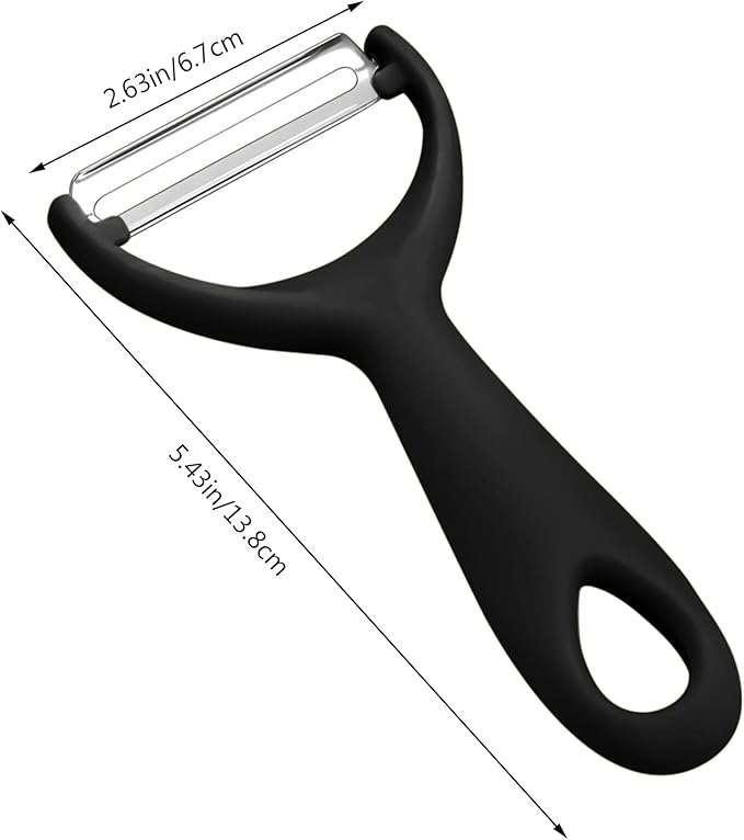 Apple Peeler:Pear Fruit Vegetable Peeler,Manual peeler for Peeling Apples, Pears, Cucumber;Garlic Carrot Potato Cheese Zester Grater, Essential Kitchen Tool(2-Pack) (black)