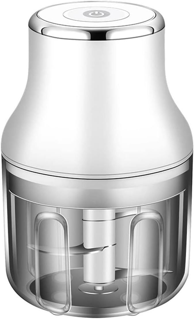 Electric Garlic Chopper, Mini Portable Food Chopper for Garlic Onion, USB Chargable Powerful Vegetable Chopper Garlic Mincer Garlic Press Small Food Processor for Veggie Meat (Size : Small)