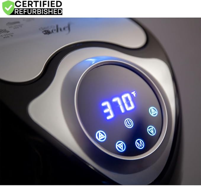 Deco Chef DAIRFR 3.7QT Electric Oil-Free Digital Air Fryer for Healthy Frying (Renewed)