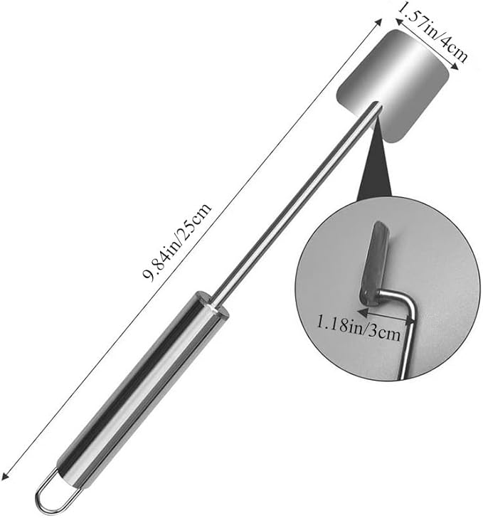 Corn Peeler for Corn on the Cob,Long Handle Stainless Steel Corn Cob Stripper Tool,Corn Kernel Remover Tool for Home Kitchen (Peeler with Hook)