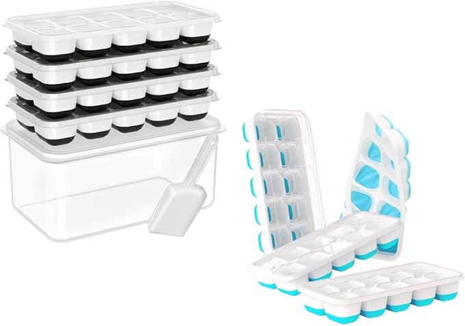 DOQAUS Ice Cube Trays 8 Pack