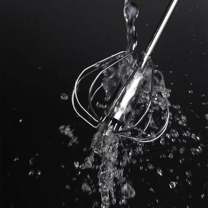3 PCS Stainless Steel Semi-Automatic Whisk, Hand Push Rotary Whisk Blender, Versatile Milk Frother for Blending, Whisking, Stirring (11+12+13 Inch)