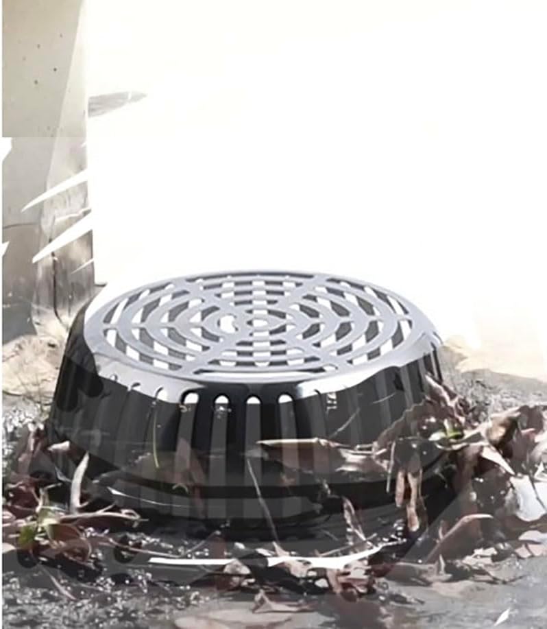 SUS304 Stainless Steel Roof Dome Drain Cover Strainer Anti-Clogging Atrium Grate 2pcs/pk (Φ: 8.5 inch-5PKS)