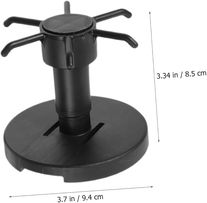 SUPVOX 3pcs Rotating Hanging Utensil Hooks Kitchen Utensil Holder Nail-Free Under Cabinet Storage Rack Black for Kitchen Organization