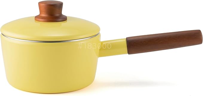 Fuji Horo NA-16S.BY Saucepan, 6.3 inches (16 cm), Butter Yellow, Induction Compatible, Natural Series