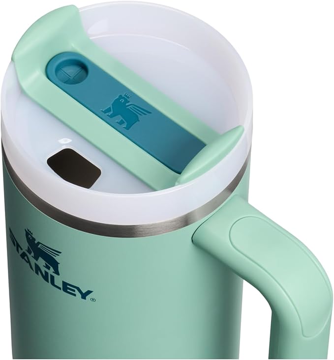 STANLEY Quencher H2.0 Tumbler with Handle and Straw 30 oz | Flowstate 3-Position Lid | Cup Holder Compatible for Travel | Insulated Stainless Steel Cup | BPA-Free | Spring Green