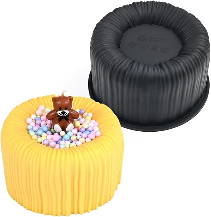 3D Silicone Mold, Cup Shape Non-stick Large Chocolate Baking Tray for Mousse Cake, Dessert, Truffle, Pastry, Jelly, Pudding (H_ Cup)