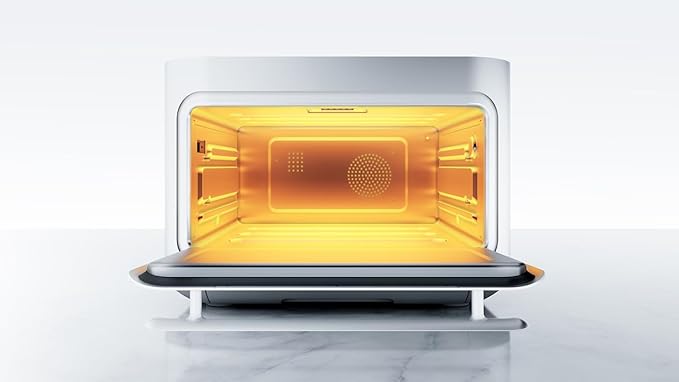 Brava Oven Starter Set: 10-in-1 Touchscreen Countertop Smart Oven, Air Fryer, 6-Slice Toaster, Slow Cooker, Reheater, Dehydrator, Rice Cooker, Healthy & User Friendly, Auto-Shut Off, Black