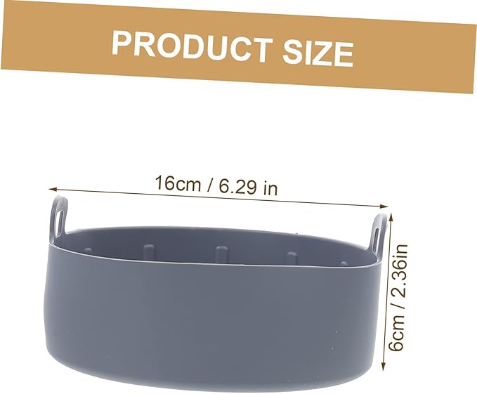 Air Fryer Accessory Oven Liner for Bottom of Oven Silicone Pad Handle for Basket Air Fryer Non-stick Reusable Heat-resistant Grey