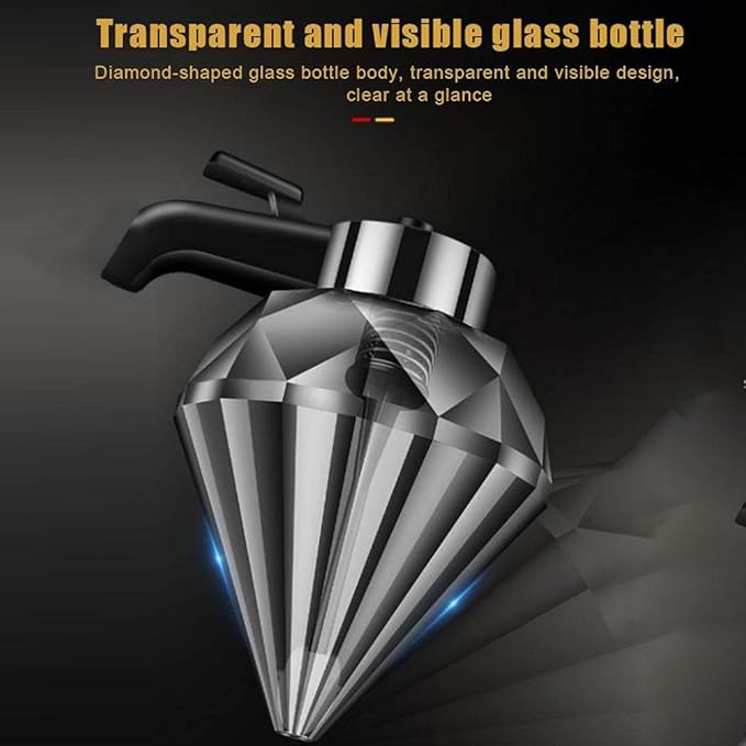 Honey Dispenser Pot HEITIGN 13 * 10 * 16 No Drip Glass with Stand Honey Jar Clear Glass Honey Container Maple Syrup Dispenser Honey Pot with Stand Honey Bottle with Flip Top Lid