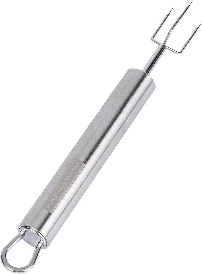 Restaurantware-German Standard 6.1 Inch Granny Forks, 24 Prong Potato Forks - Ergonomic Handle, Dishwashable, Stainless Steel Carving Fork, Heavy-Duty, For Kitchen Roast
