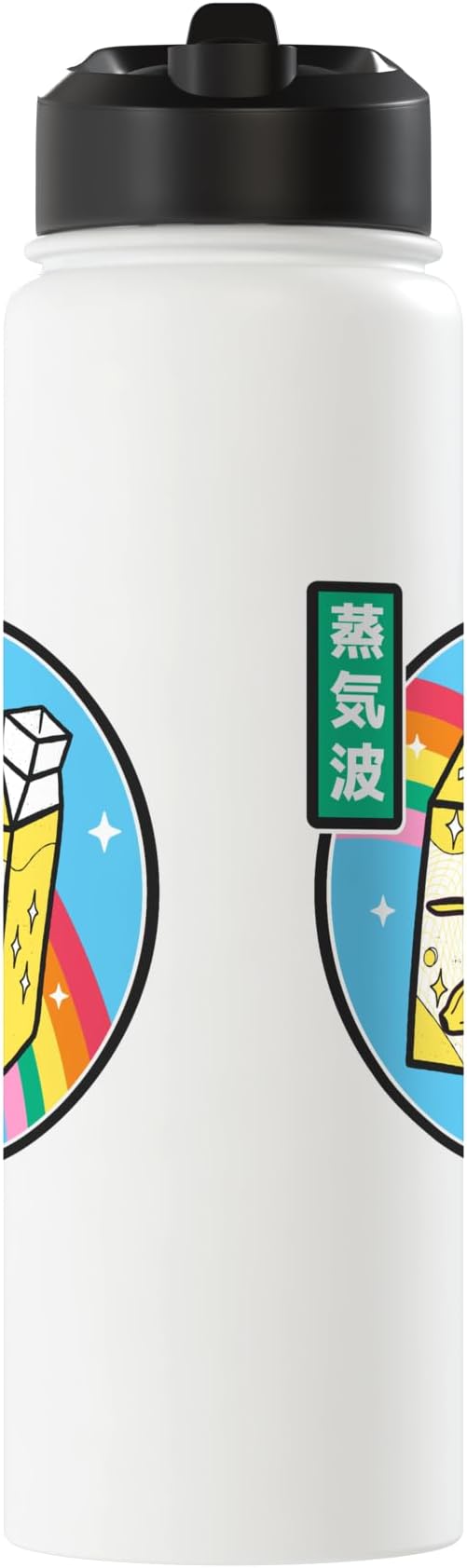 Banana Milk Carton Rainbow Japan Style Otaku Vaporwave Anime Stainless Steel Insulated Water Bottle