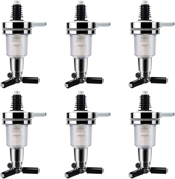 Replacement Nozzle Shot Dispenser 1.5oz for Wine Racks Cocktail Dispenser Liquor Dispenser Alcohol Caddy Liquor Cocktail Dispenser for Home Bar(6PCS)