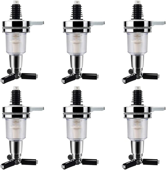 Replacement Nozzle Shot Dispenser 1.5oz for Wine Racks Cocktail Dispenser Liquor Dispenser Alcohol Caddy Liquor Cocktail Dispenser for Home Bar(6PCS)