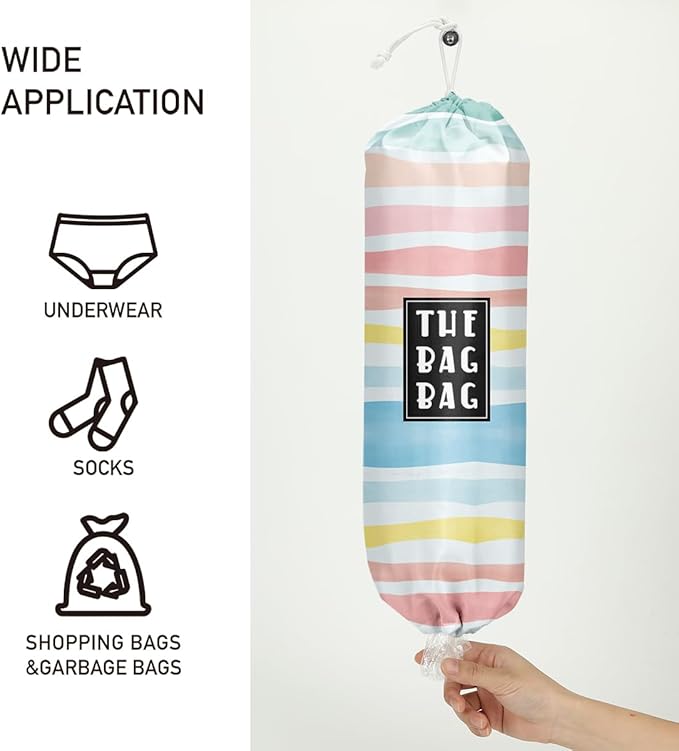 Rainbow Grocery Bag Organizer - Plastic Bag Holders for Kitchen, Pantry, Laundry Room - Home Decor Gift for Women & Men