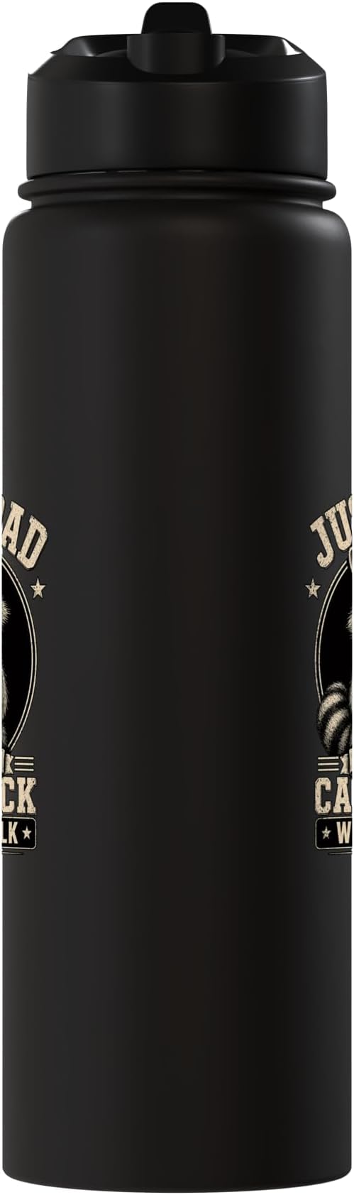 Just A Dad Who Always Came Back With The Milk Fathers Day Stainless Steel Insulated Water Bottle