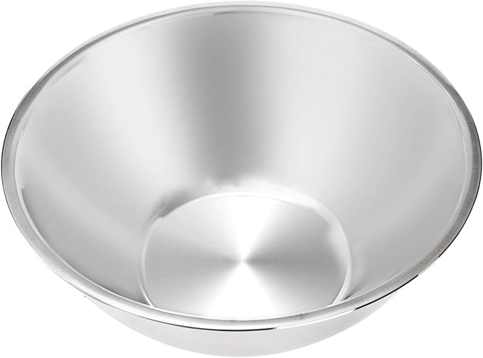Suwimut 3 Pack Stainless Steel Mixing Bowls, 6 Quart Flat Base Stainless Steel Serving Bowls, 12.6 Inch Mirror Polish Large Metal Bowl Set for Kitchen Cooking, Baking, Prepping