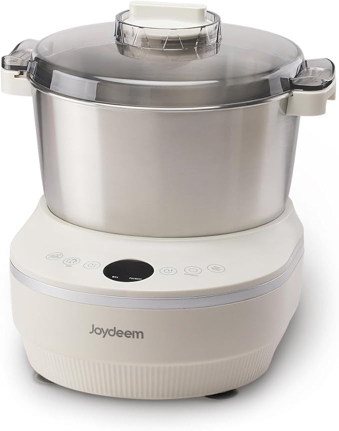 Joydeem Electric Dough Maker with Ferment Function, 5.3Qt Dough Mixer Machine, Perfect for Bread Pizza Roti Dumpling Dough & Sourdough, HMJ-A501
