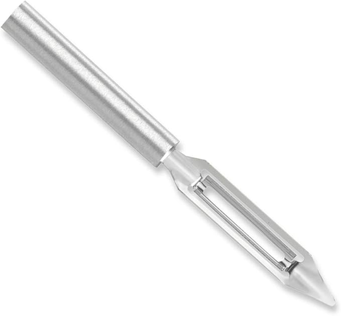 Rada Cutlery Vegetable Peeler (R132), 1.75" Stainless Steel Swiveling Blade, Silver Handle, Pack of 6
