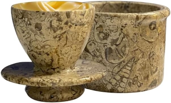 Butter Crock with Lid Butter Keeper Best French Butter Keeper for Home Decorative Butter Pot Christmas Housewarming Gifts (Fossil Coral, 4x4)