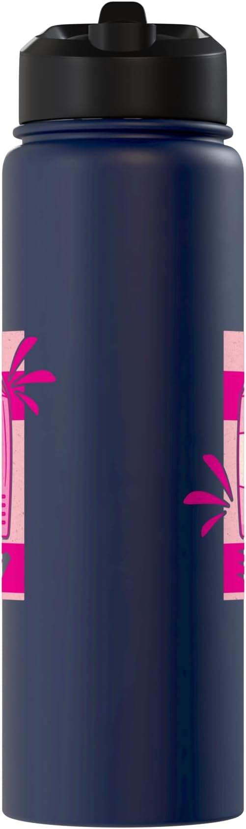 Funny Kawaii Japanese Strawberry Milk Shake Carton Milkshake Stainless Steel Insulated Water Bottle