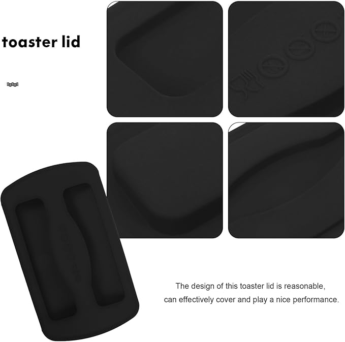 UPKOCH Bread Machine Dustproof Cover Universal Silicone Toaster Lid for 2-Slice Bread Makers Kitchen Appliance Accessory Easy Clean