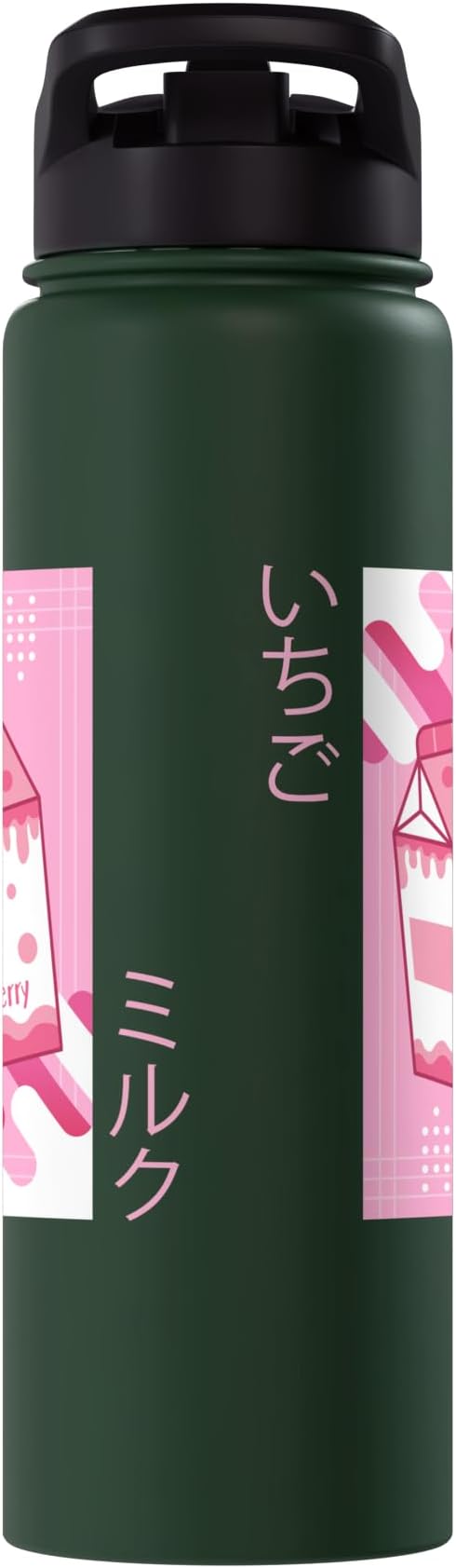 Strawberry Milkshake Tshirt Japanese Otaku Anime Kawaii Stainless Steel Insulated Water Bottle