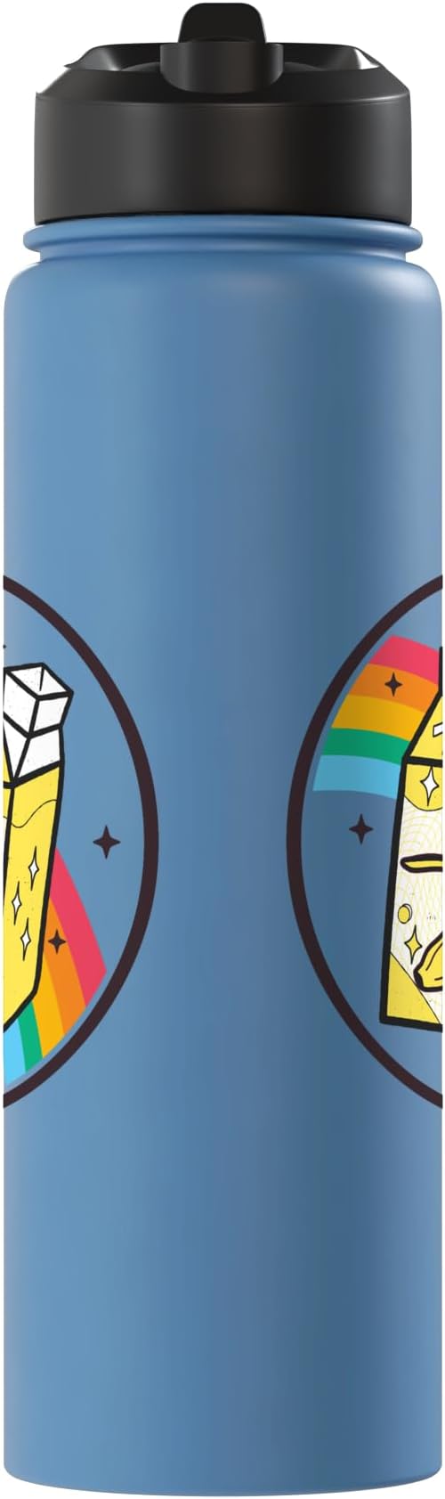 Banana Milk Carton Rainbow Japan Style Otaku Vaporwave Anime Stainless Steel Insulated Water Bottle