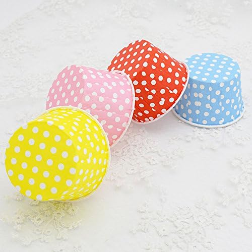 500-Pack Random Colorful Baking Cup, Dots/Stripes, Standard