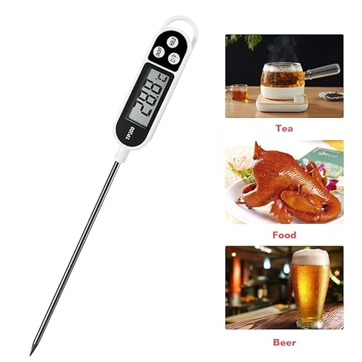 6pcs Candy Thermometer Digital Instant Read for Meat Kitchen Cooking Food Oil Deep Fry BBQ Grill Smoker (6, 23.2in)