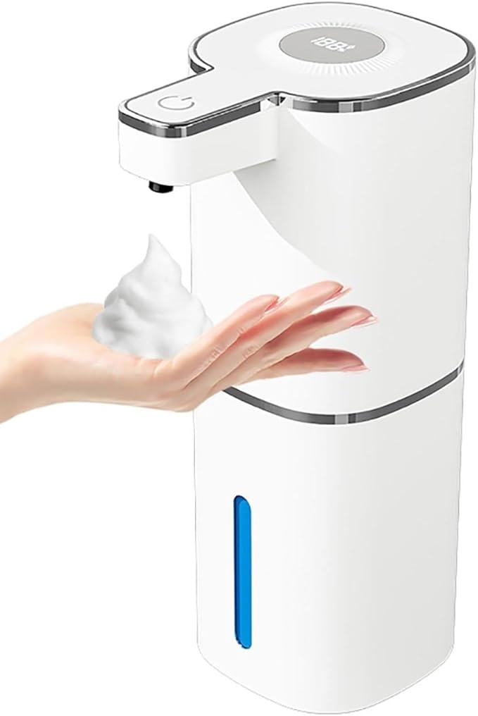 Automatic Soap Dispenser Liquid Touchless,Wall USB Rechargeable 4-Level Adjustable,Large Capacity 14.2oz/420mL Smart Hand Soap Dispenser for Kitchen Bathroom Kids Family