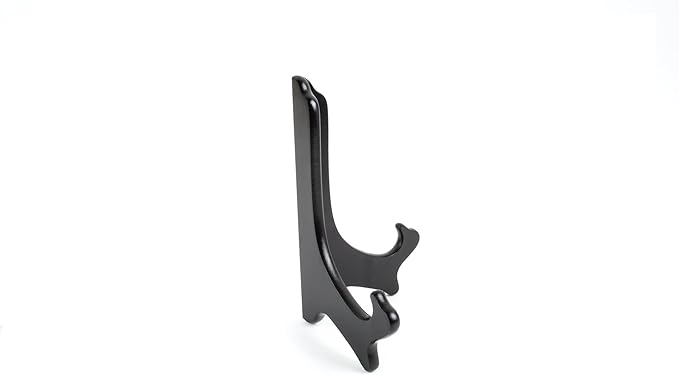 Fox Run Black vertical-plate-holders, 8-Inch, Wood